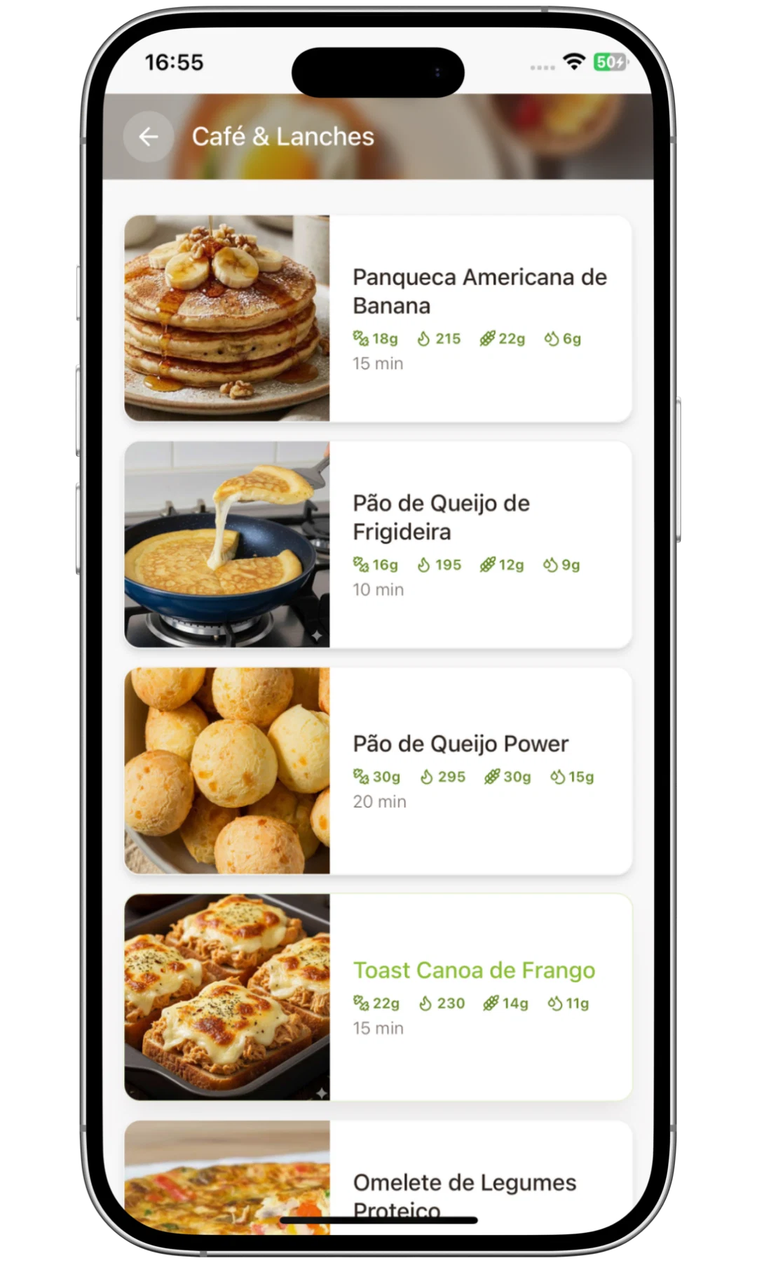 Café e lanches