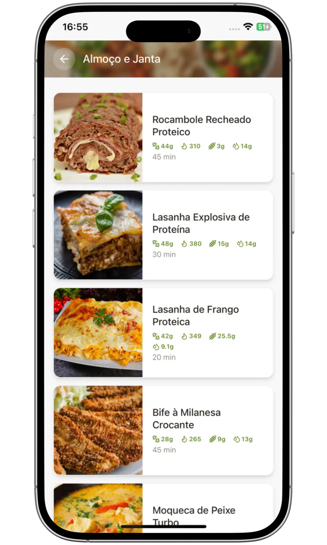 Almoço e janta
